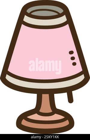 Lighting vector doodle illustration and graphic. Part of home and interior category. Stock Vector