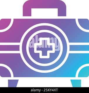 Medical Box Vector Icon Design Illustration Stock Vector