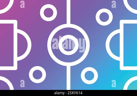 Soccer Field Vector Icon Design Illustration Stock Vector