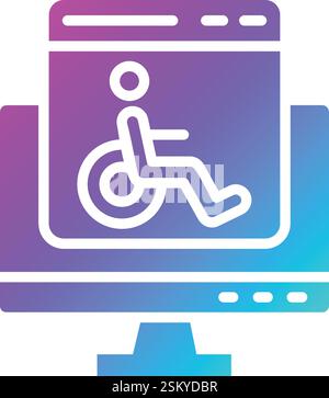 Accessability Vector Icon Design Illustration Stock Vector