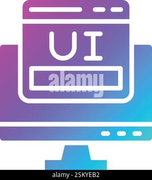 Ui design Vector Icon Design Illustration Stock Vector
