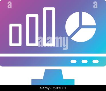 Web analytics Vector Icon Design Illustration Stock Vector