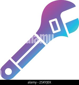 Wrench Vector Icon Design Illustration Stock Vector