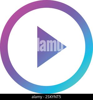 Play Button Vector Icon Design Illustration Stock Vector