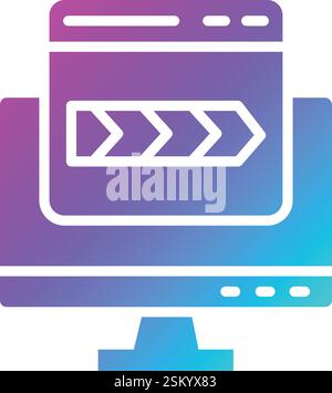 Breadcrumb Vector Icon Design Illustration Stock Vector