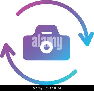 Change camera Vector Icon Design Illustration Stock Vector