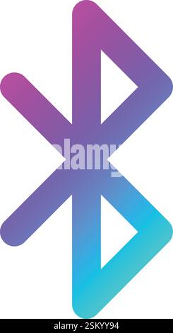 Bluetooth Vector Icon Design Illustration Stock Vector
