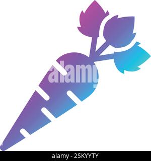 Carrot Vector Icon Design Illustration Stock Vector