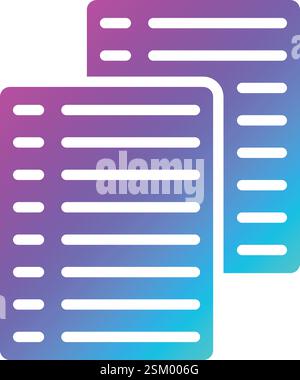 Papers Vector Icon Design Illustration Stock Vector