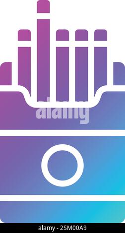 Cigarette Vector Icon Design Illustration Stock Vector