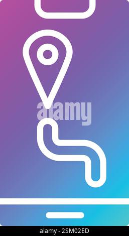 Maps Vector Icon Design Illustration Stock Vector