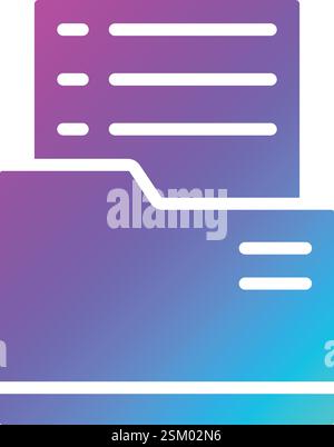 Dossier Vector Icon Design Illustration Stock Vector
