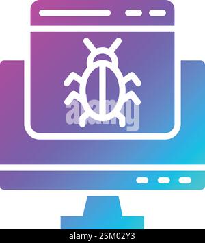 Bug Vector Icon Design Illustration Stock Vector