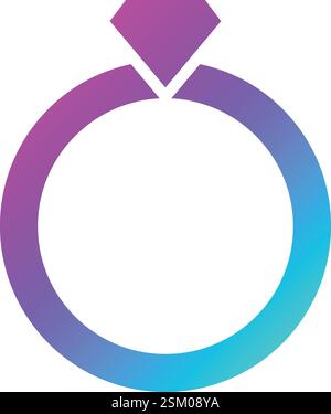 Ring Vector Icon Design Illustration Stock Vector