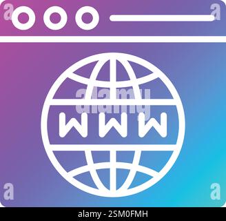 Web Browser Vector Icon Design Illustration Stock Vector