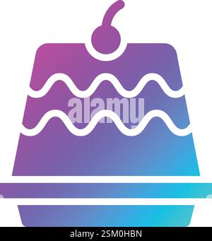 Pudding Vector Icon Design Illustration Stock Vector