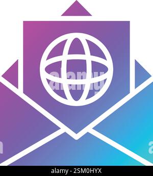 Global Communication Vector Icon Design Illustration Stock Vector