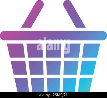 Picnic Basket Vector Icon Design Illustration Stock Vector