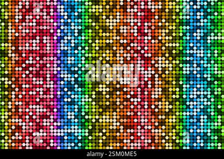Halftone honeycomb science and technology template background, disco glowing screen monitor, vector design banner Stock Vector