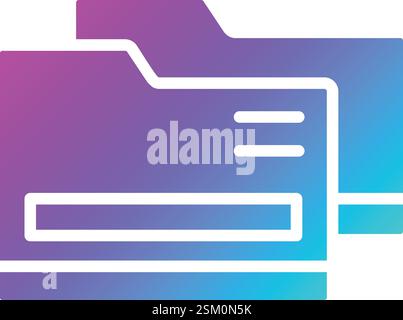 Folder Vector Icon Design Illustration Stock Vector