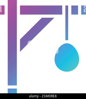 Gallows Vector Icon Design Illustration Stock Vector