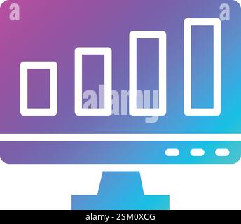 Statistics Vector Icon Design Illustration Stock Vector