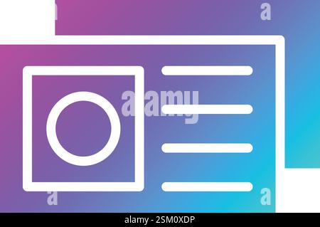 Postcard Vector Icon Design Illustration Stock Vector