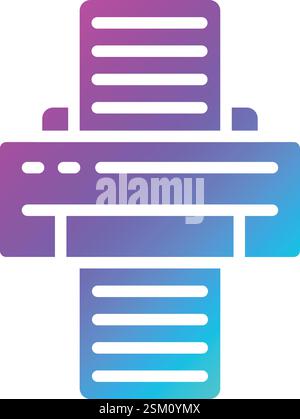 Printer Vector Icon Design Illustration Stock Vector