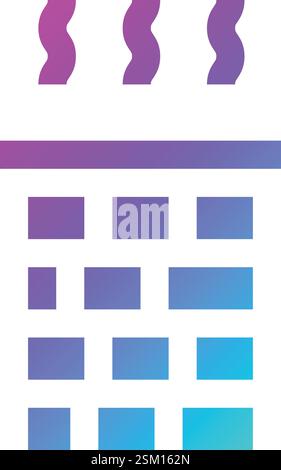 Chimneys Vector Icon Design Illustration Stock Vector
