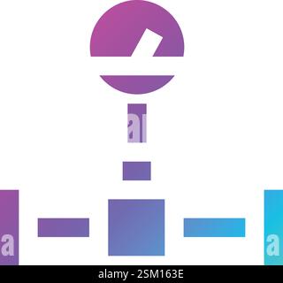 Oil Pipeline Vector Icon Design Illustration Stock Vector