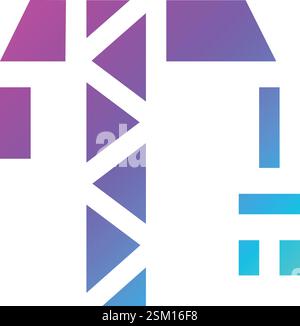 Tower Crane Vector Icon Design Illustration Stock Vector