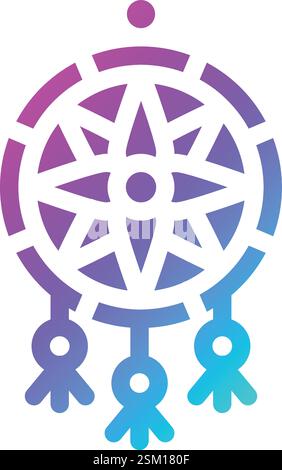 Dreamcatcher Vector Icon Design Illustration Stock Vector