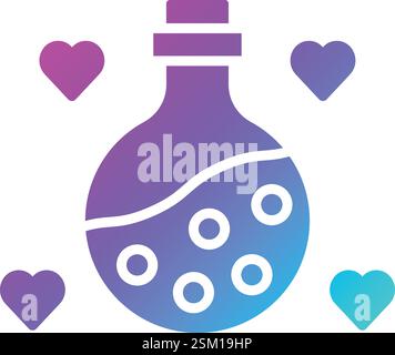 Love Potion Vector Icon Design Illustration Stock Vector