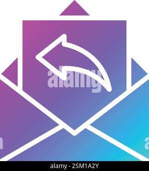 Reply Vector Icon Design Illustration Stock Vector