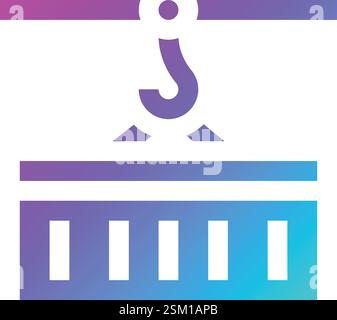Cargo Container Vector Icon Design Illustration Stock Vector
