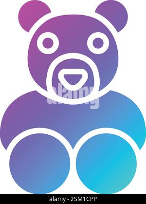 Bear Vector Icon Design Illustration Stock Vector