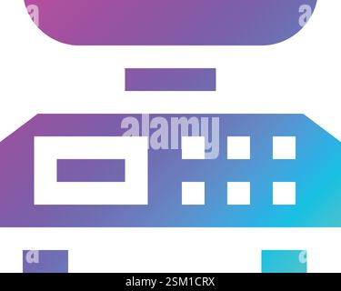 Weight Scale Vector Icon Design Illustration Stock Vector
