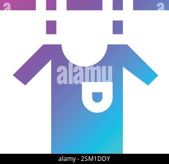 Drying Vector Icon Design Illustration Stock Vector