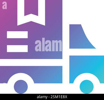 Delivery Truck Vector Icon Design Illustration Stock Vector