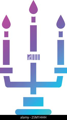 Candles Vector Icon Design Illustration Stock Vector