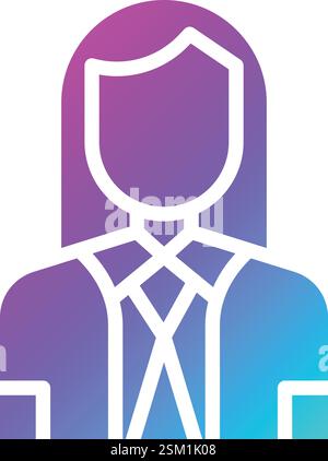 Company Secertary Vector Icon Design Illustration Stock Vector