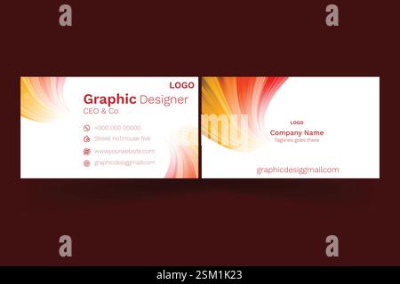 business card template Stock Vector