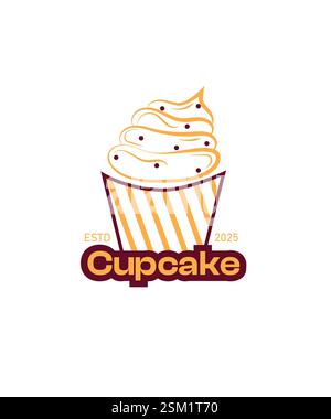 Cupcake logo design, Pastry Logo Stock Vector