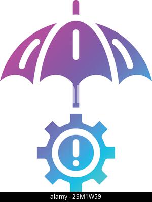 Risk Management Vector Icon Design Illustration Stock Vector