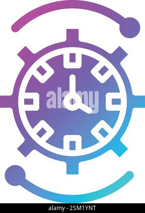 Time Management Vector Icon Design Illustration Stock Vector