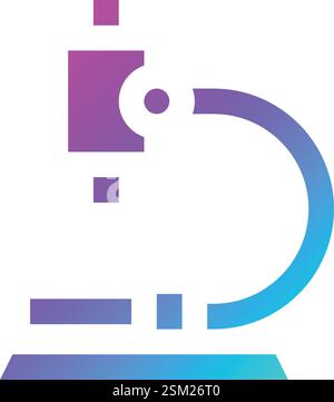 Microscope Vector Icon Design Illustration Stock Vector