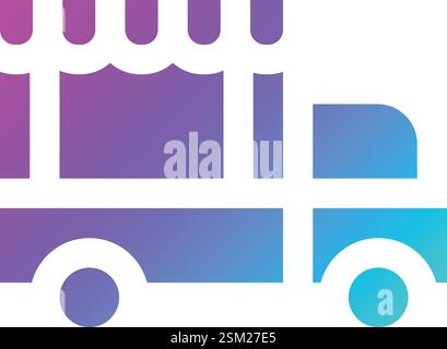 Food Truck Vector Icon Design Illustration Stock Vector
