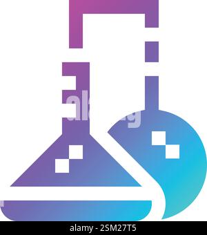 Chemical Experiment Vector Icon Design Illustration Stock Vector