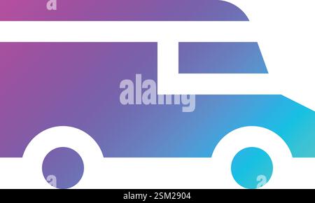 Delivery Van Vector Icon Design Illustration Stock Vector