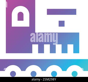 Train Vector Icon Design Illustration Stock Vector